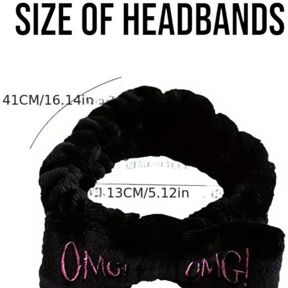 Soft & Fluffy "OMG" Hair Headband With Bow - Hot Pink - Picture 4 of 6